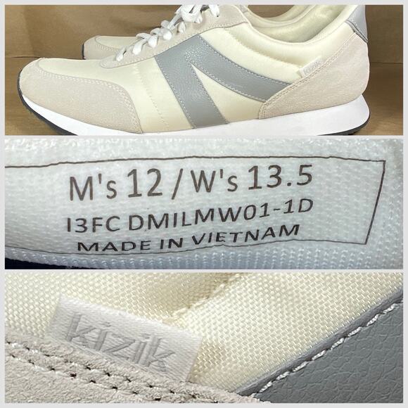 Kizik Milan Bone Men’s Size 12/Women’s 13.5‎ Mens Athletic Nylon Sneaker Comfort main image 12